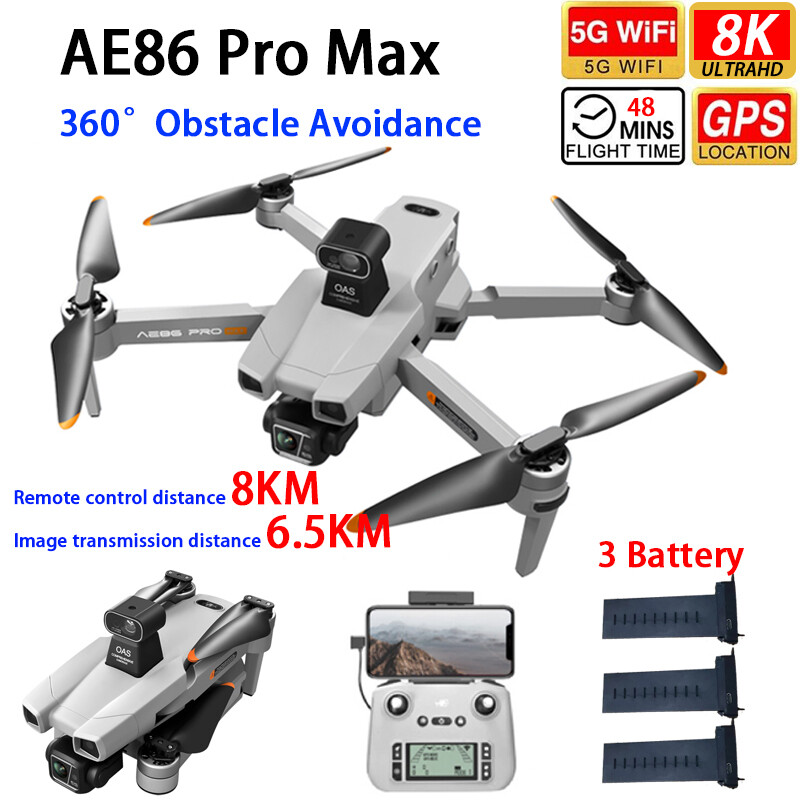 Drone Rc Team City - AERC AE86ProMax Professional Drone GPS 5G