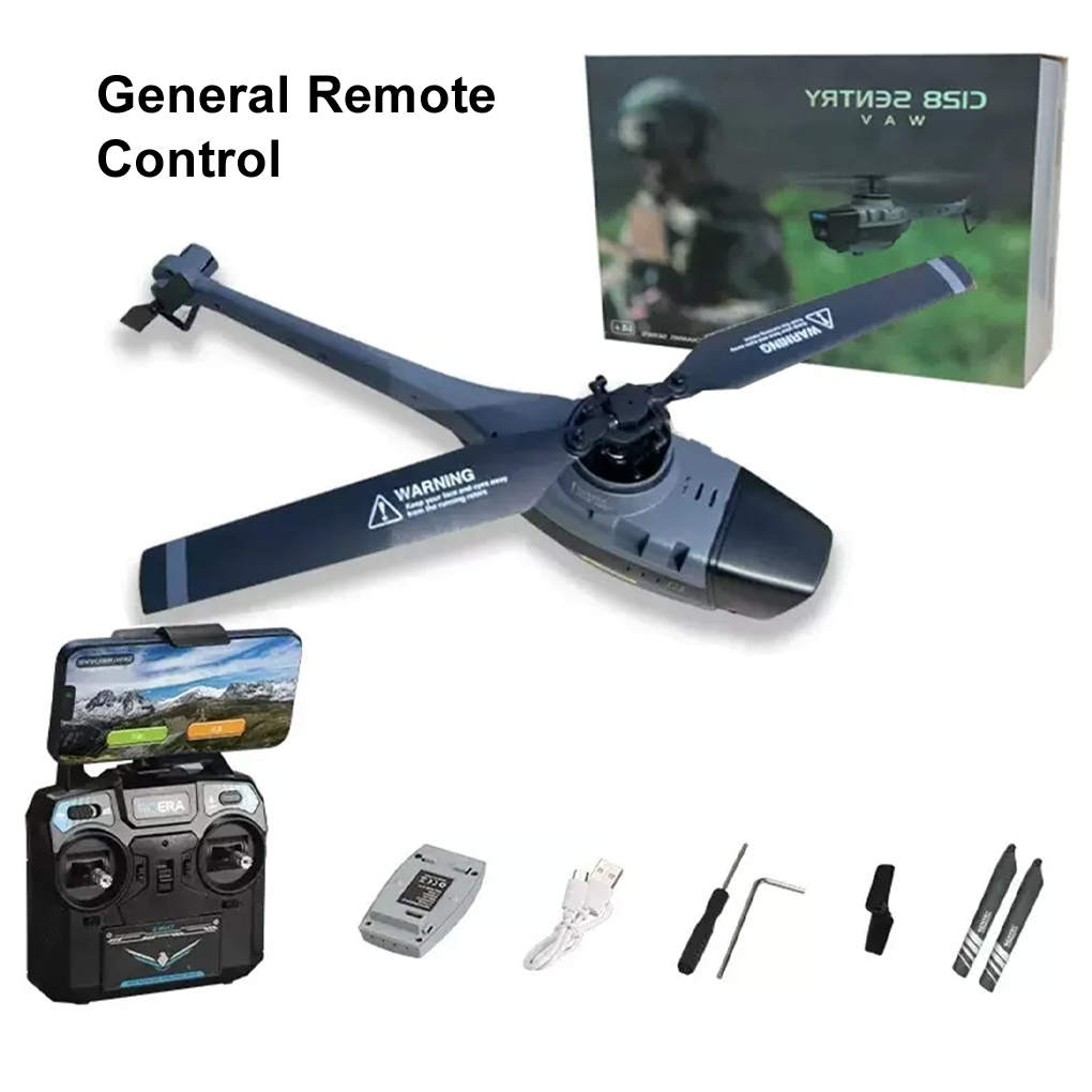 Drone Vs Rc Helicopter - C128 RC Helicopter 4 Propellers 1080P