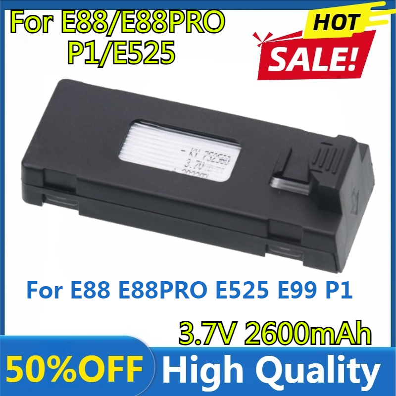 Drone Rc E99 Pro - E88 Battery 3.7V 2600mAh Lipo Battery