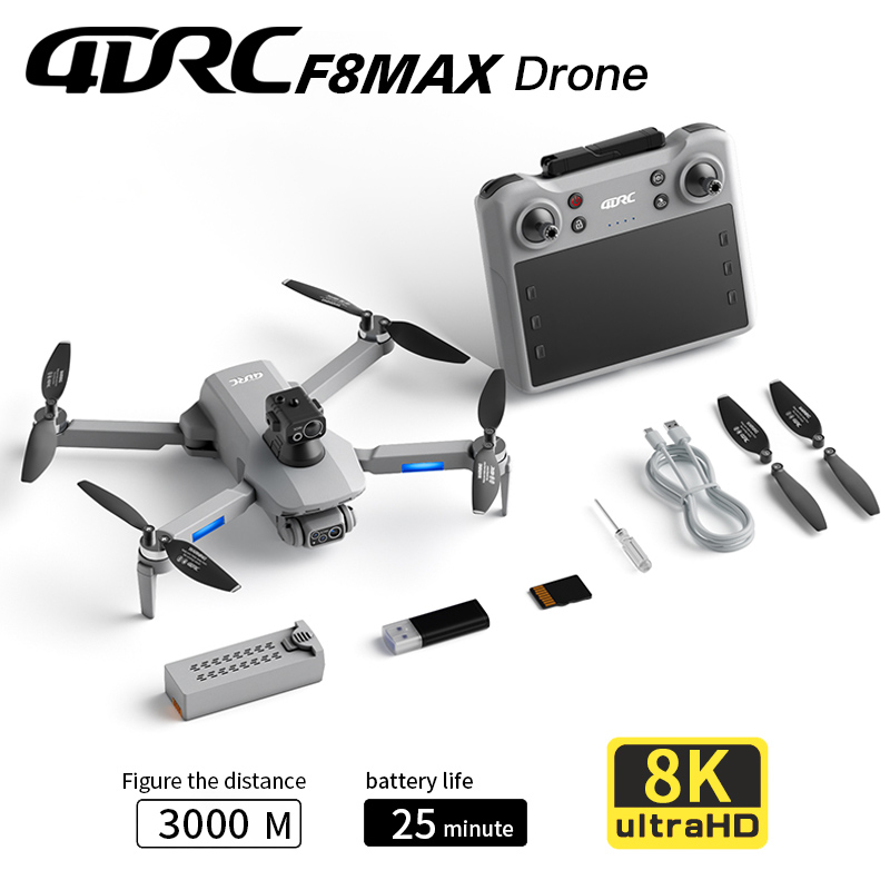 Drone Rc Team City - F8 MAX GPS Drone Professional 8K