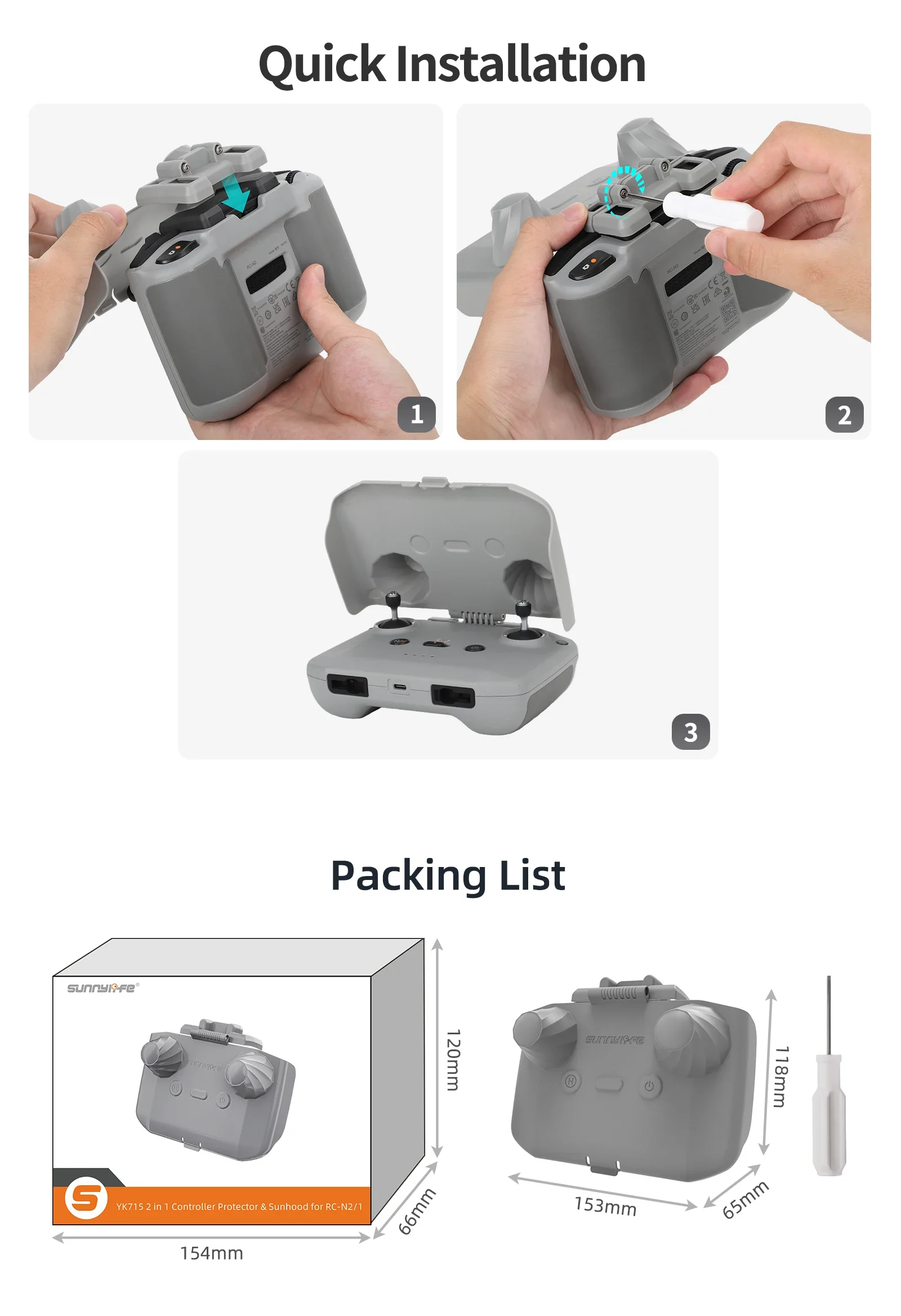 2 in 1 Controller Protector Su - Drone Rc N2 recension och pris