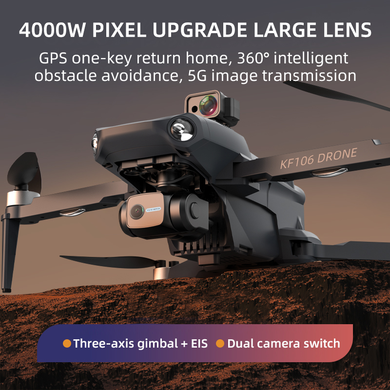 2022 NEW KF106 Max Drone 8K Pr - Drone Rc Team City recension och pris