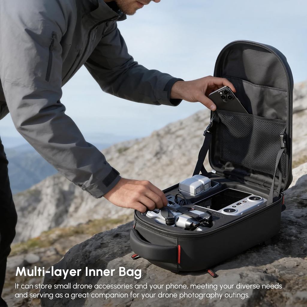 Waterproof Hard Carrying Backp - Drone Carrying Bag recension och pris