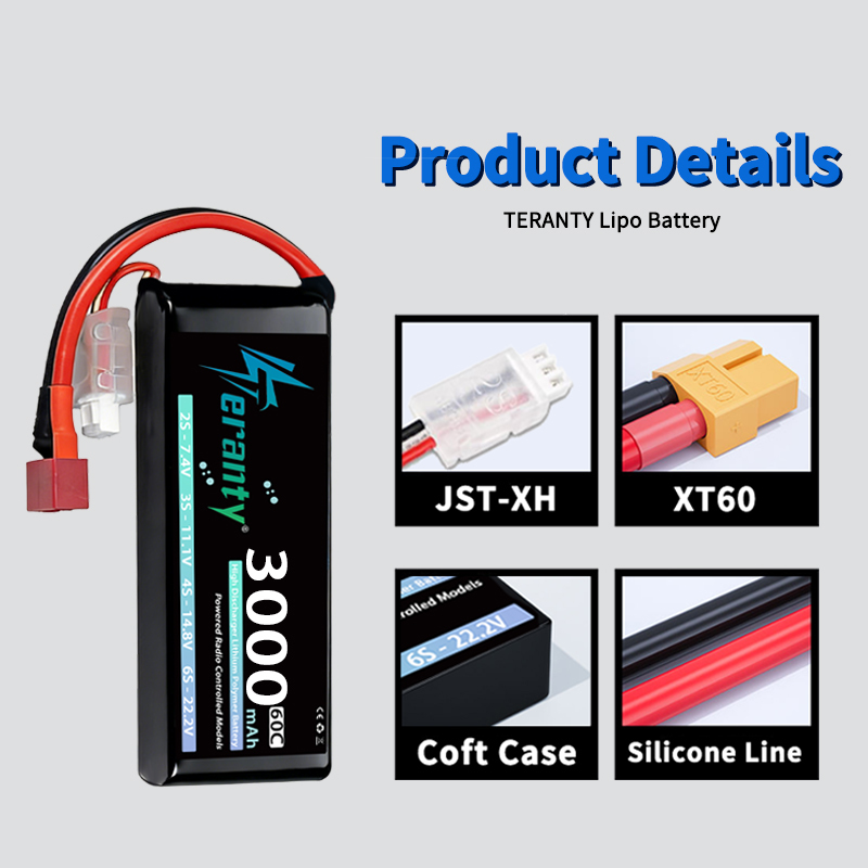 TERANTY 2S 3000mAh Lipo Batter - Drone Rc Board recension och pris