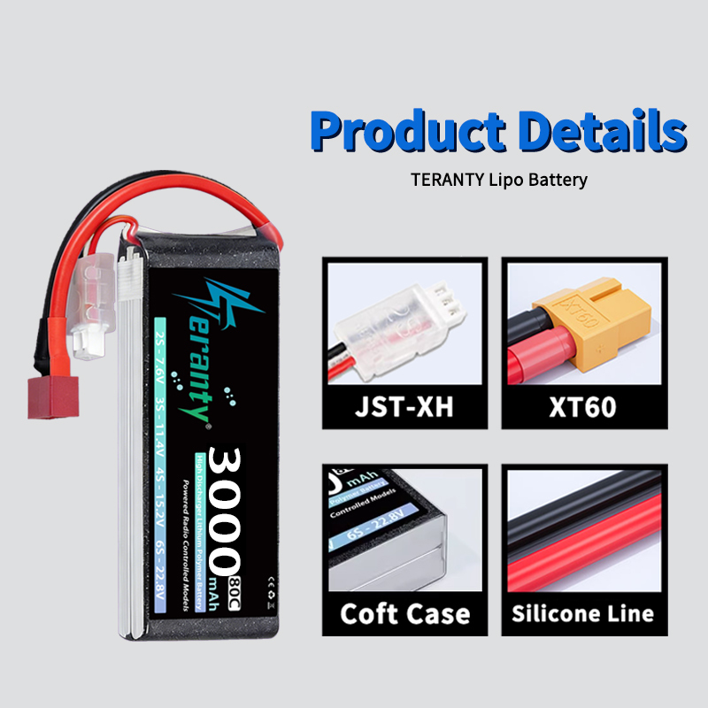 TERANTY 2S 3000mAh Lipo Batter - Drone Rc Board recension och pris