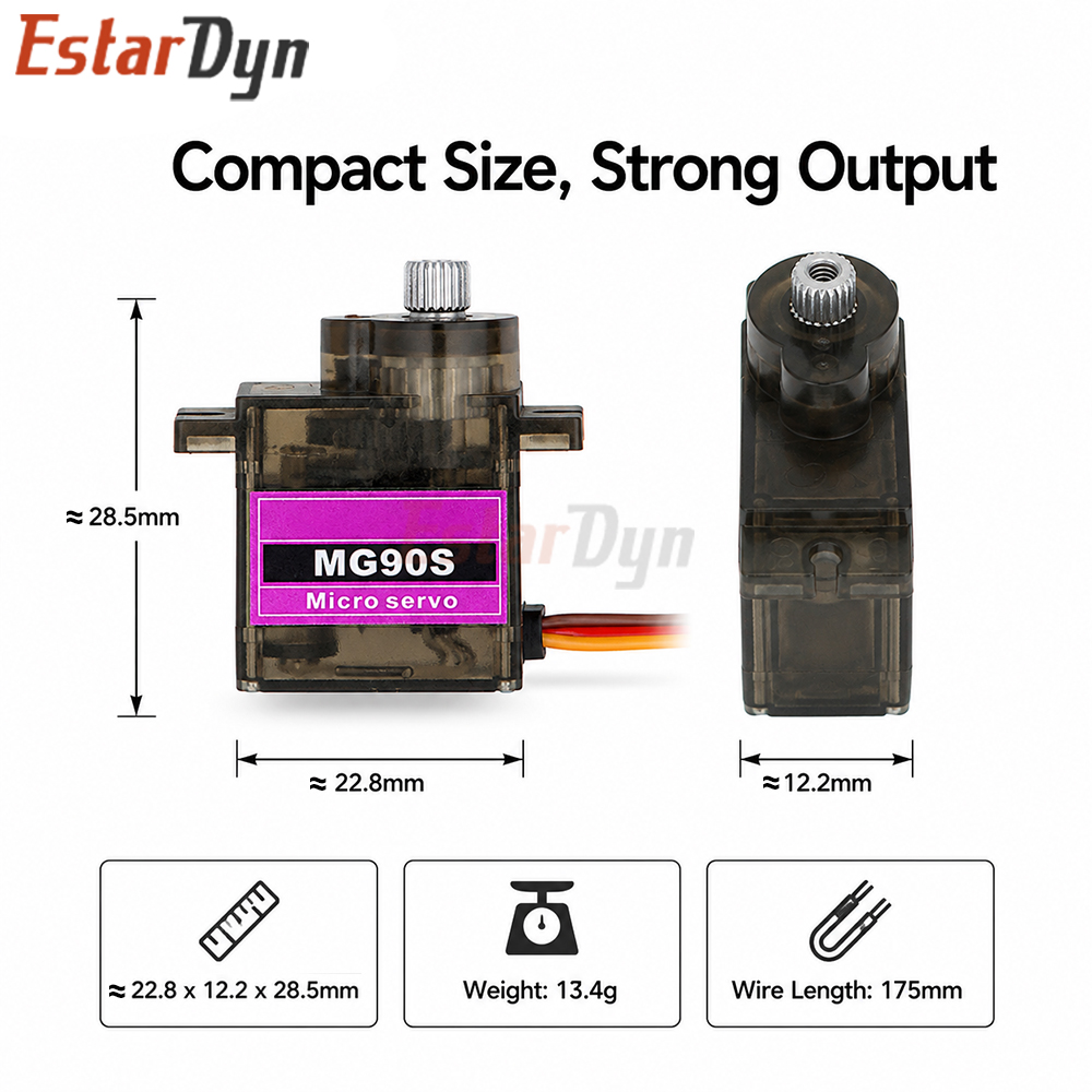 Estardyn MG90S Digital Metal G - Drone Rc Board recension och pris