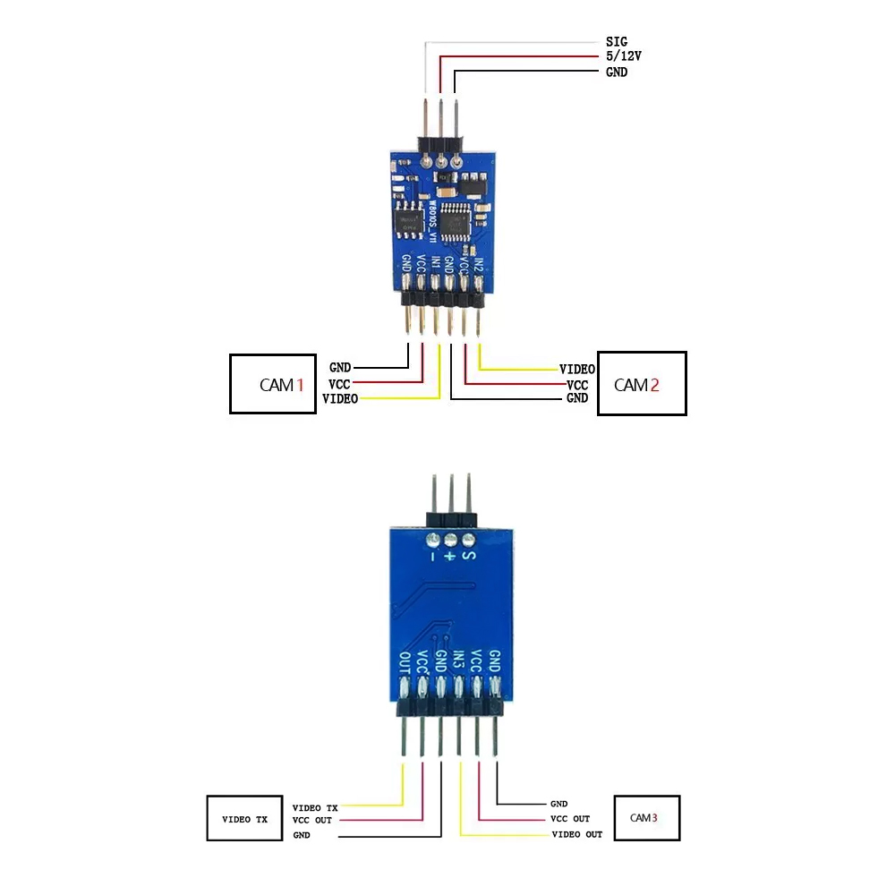 5.8G 3 Channel Video Switcher  - Drone Rc Accessories recension och pris