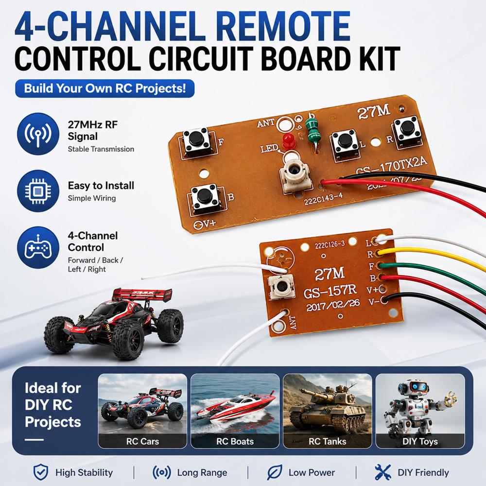 4CH RC Remote Control Circuit  - Joystick Rc Drone recension och pris