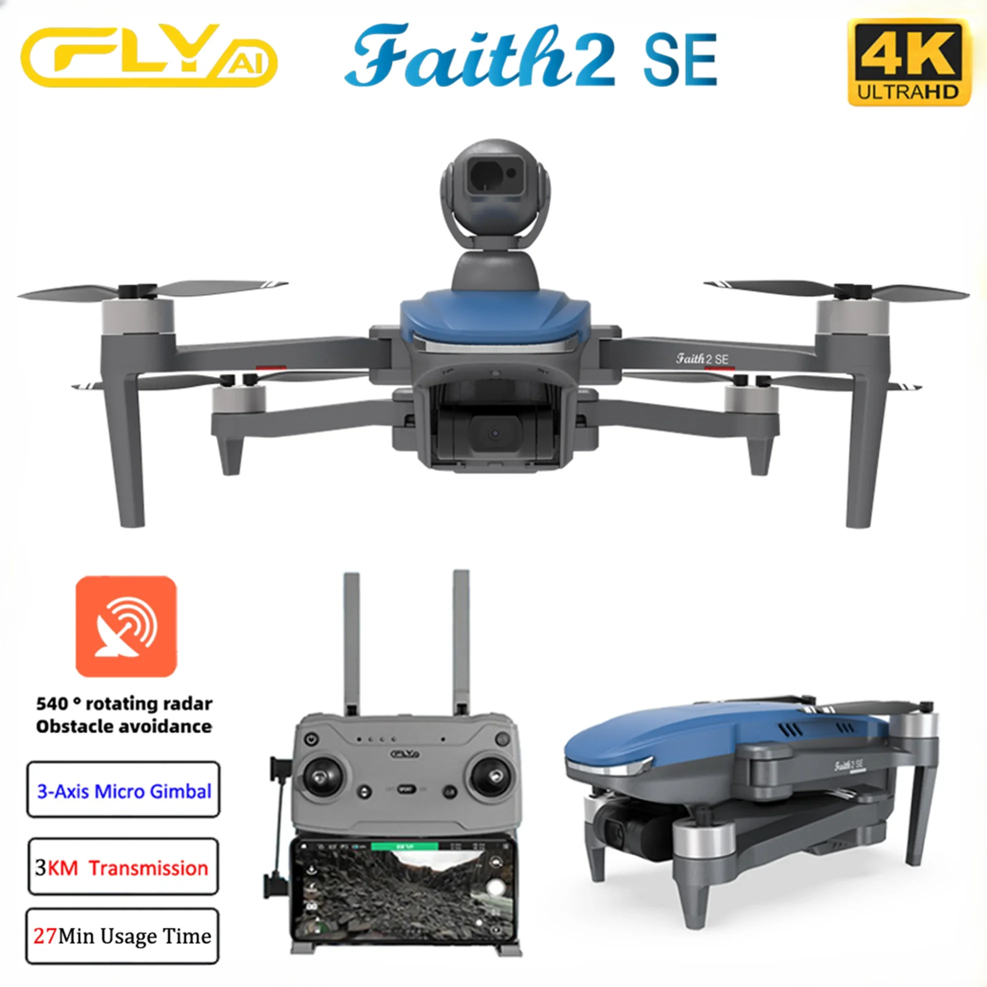 Faith 2 SE With 540° Obstacle  - Drone Vs Rc Helicopter recension och pris
