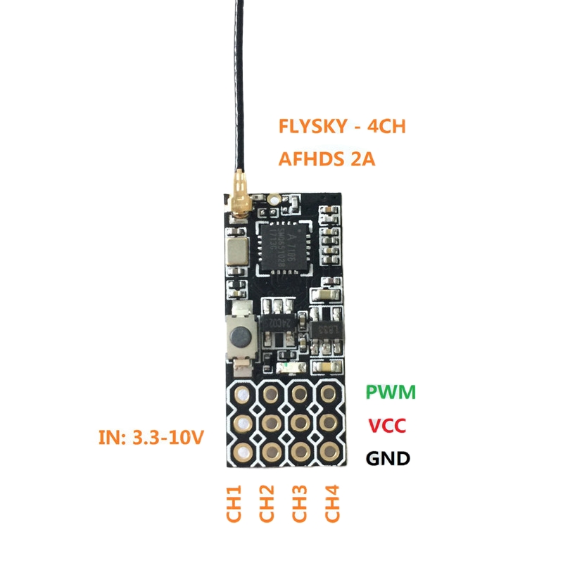 Flysky FS2A Mini Receiver 4CH  - Drone Rc Mini recension och pris