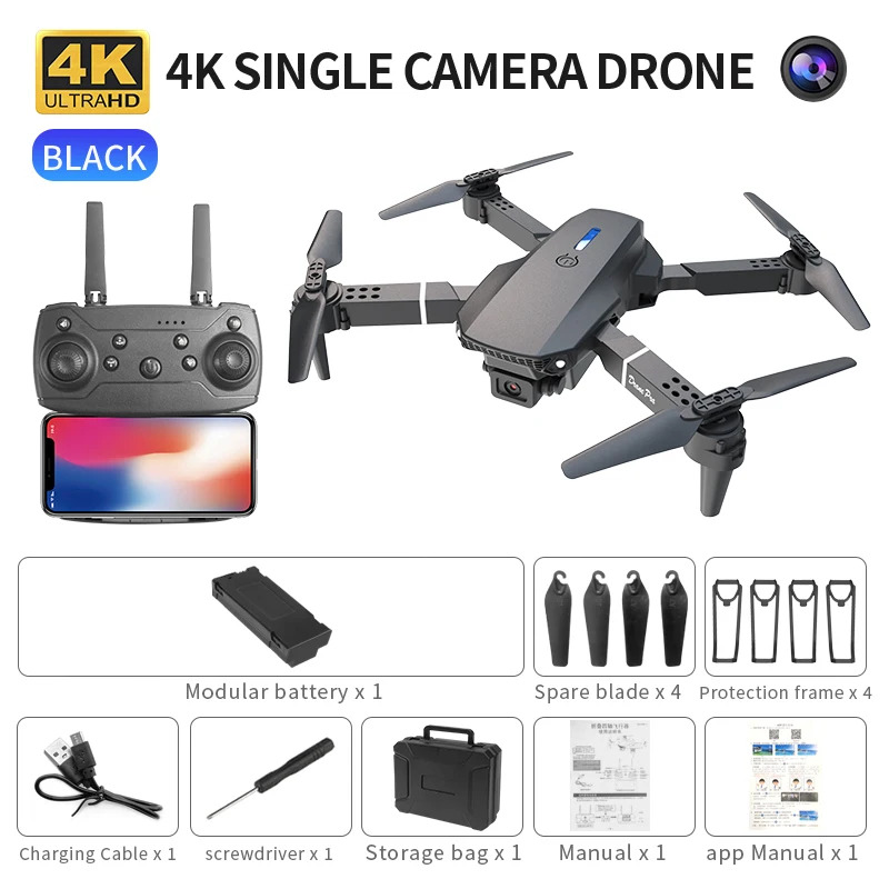 E88 ProIntelligent Folding Dro - Drone Rc Team City recension och pris