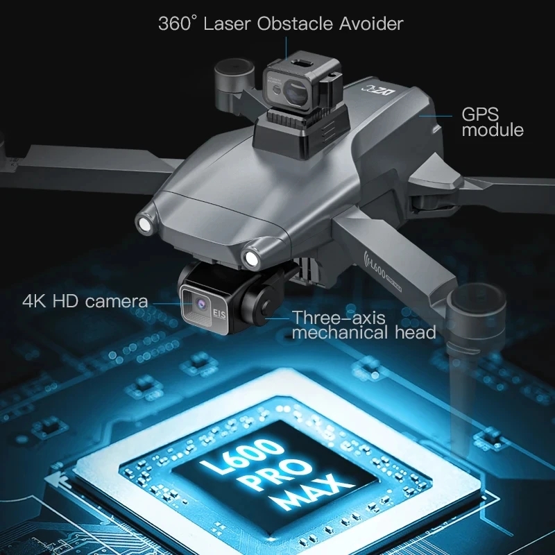 L600 PRO MAX GPS Drone Profess - Drone Rc Team City recension och pris