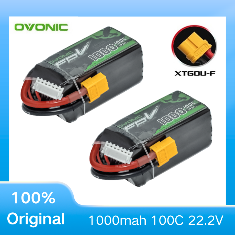 2Pcs OVONIC 1000mAh 100C 22.2V - Drone Carrera Rc recension och pris