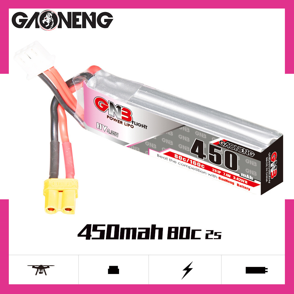 GNB LiPo Battery HV 2S 7.6V 45 - Drone Rc Board recension och pris