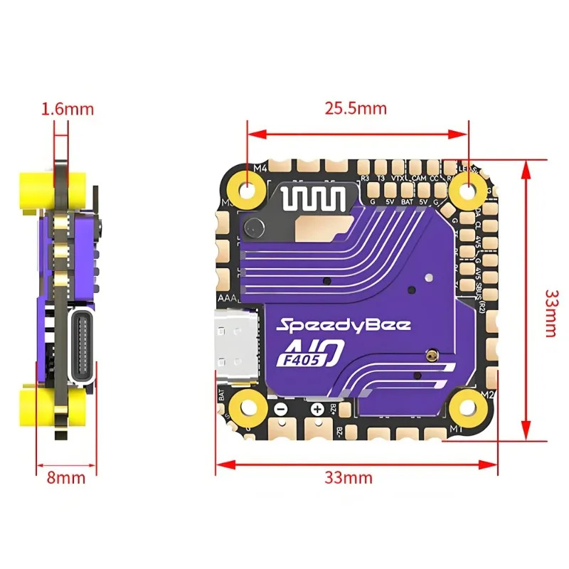 SpeedyBee F405 AIO Flight Cont - Drone With Rc 2 recension och pris