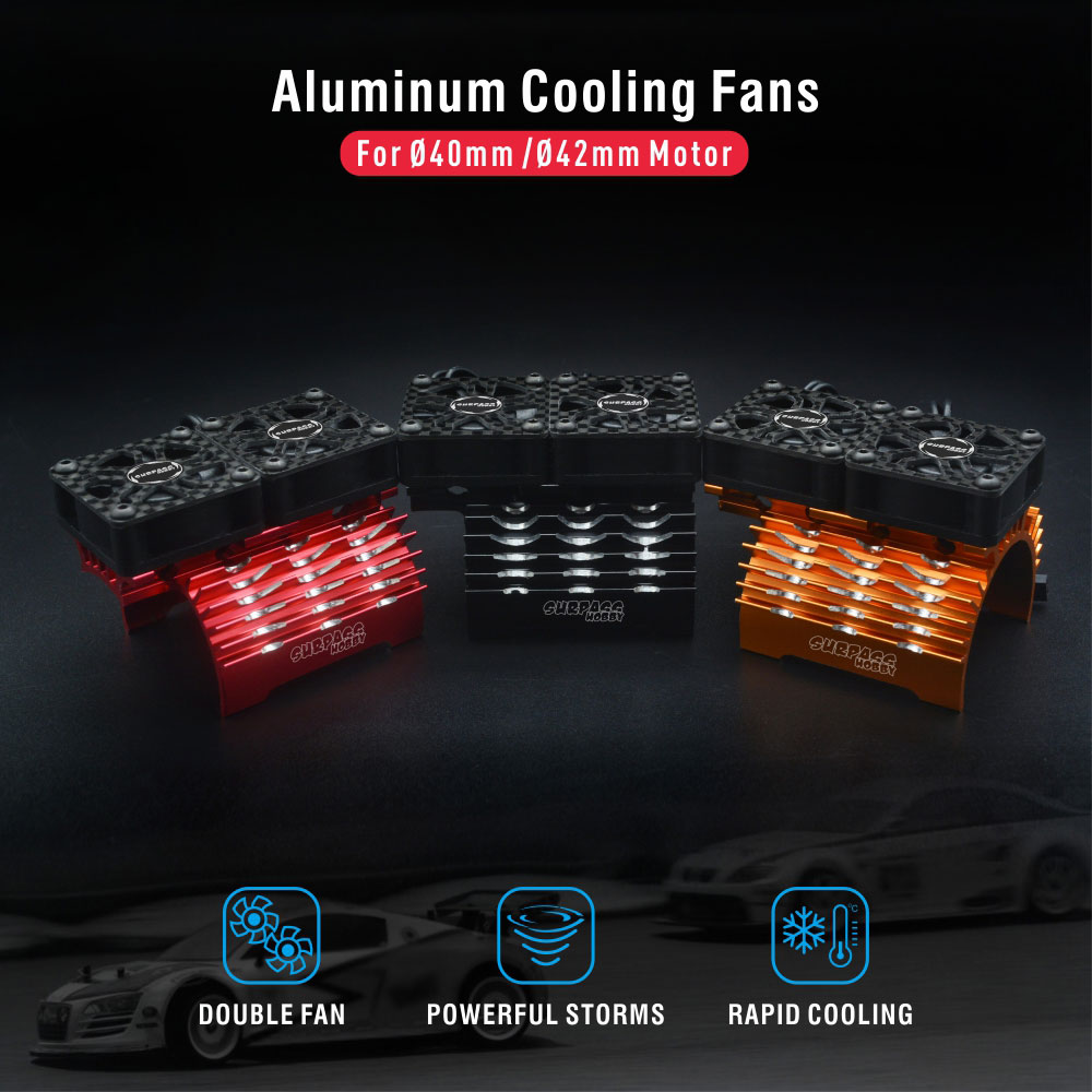 SURPASS HOBBY Dual Cooling Fan - Drone Motor Rc Car recension och pris