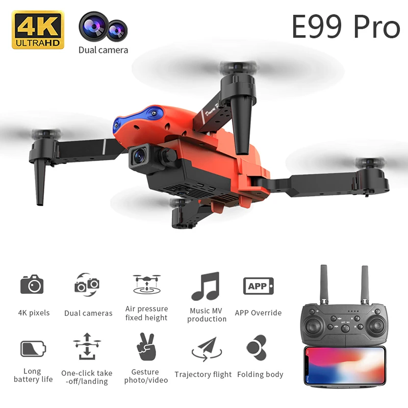 4K 5G WIFI FPV E99Pro Foldable - Drone Rc E99 Pro recension och pris