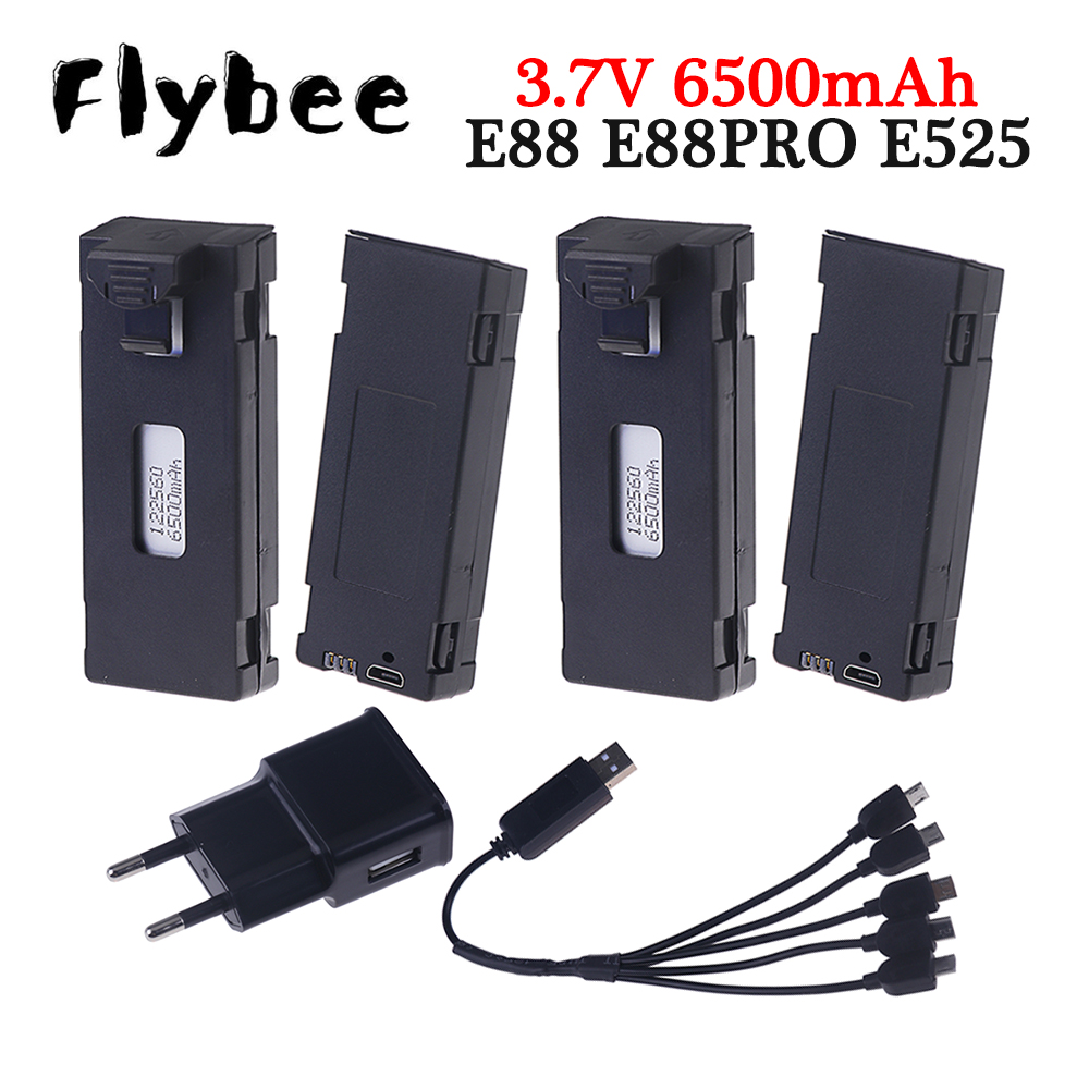 Rechargeable 3.7V 6500mAh Batt - Drone Rc E99 Pro recension och pris